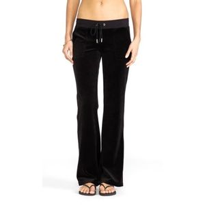 Vintage juicy couture velour boot cut pants size medium